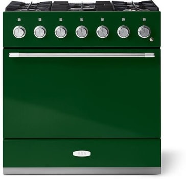 AGA Mercury Classic Color Collection AMC36DFCWG - 36 Inch Freestanding Dual Fuel Range with 5 Sealed Burners in Front View