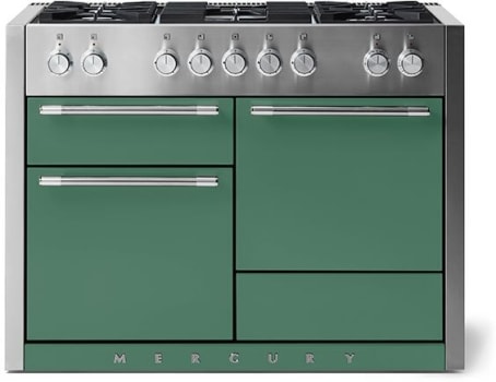 AGA Mercury SoHo Collection AMC48DFMG - 48 Inch Freestanding Dual Fuel Range with 5 Sealed Burners in Front View