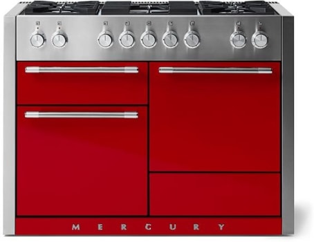AGA Mercury SoHo Collection AMC48DFPCR - 48 Inch Freestanding Dual Fuel Range with 5 Sealed Burners in Front View