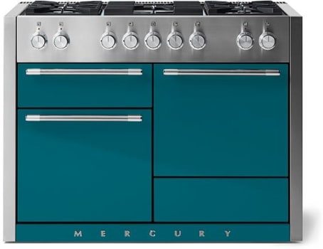 AGA Mercury SoHo Collection AMC48DFSAL - 48 Inch Freestanding Dual Fuel Range with 5 Sealed Burners in Front View
