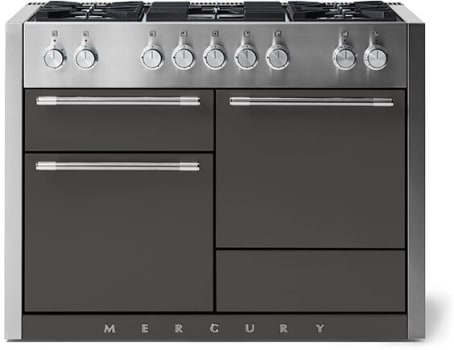 AGA Mercury SoHo Collection AMC48DFSLT - 48 Inch Freestanding Dual Fuel Range with 5 Sealed Burners in Front View