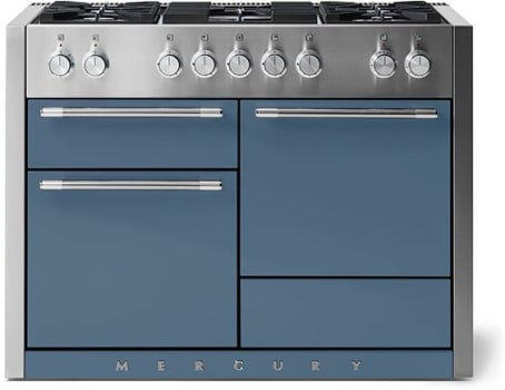 AGA Mercury SoHo Collection AMC48DFSTB - 48 Inch Freestanding Dual Fuel Range with 5 Sealed Burners in Front View