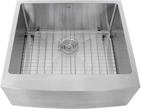 Nantucket Sinks APRON2420SR16 - 24 Inch Undermount Farmhouse Apron Sink with 10 Inch Bowl Depth