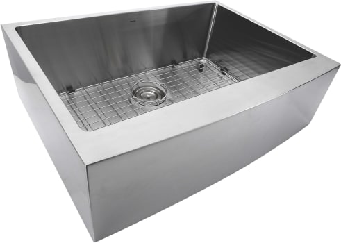 Nantucket Sinks APRON302010SR16 28 Inch Undermount Farmhouse Apron Sink with 10 Inch Bowl Depth ...