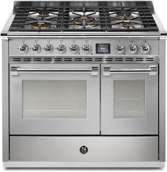 Steel Cucine Ascot Series AQY10SF4MSSC - 40 Inch Freestanding Dual Fuel Range