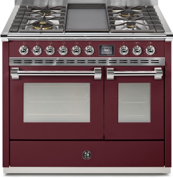 Steel Cucine Ascot Series AQY10SF4TBRC - 40 Inch Freestanding Dual Fuel Range