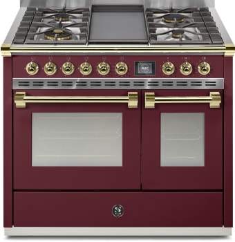 Steel Cucine Ascot Series AQY10SF4TBRO - 40 Inch Freestanding Dual Fuel Range
