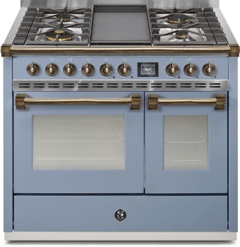 Steel Cucine Ascot Series AQY10SF4TCEB - 40 Inch Freestanding Dual Fuel Range
