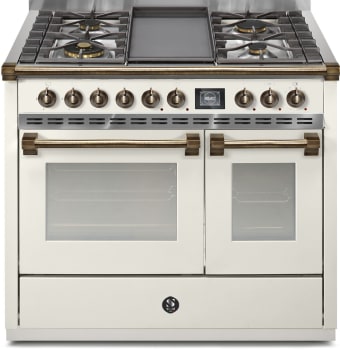 Steel Cucine Ascot Series AQY10SF4TNAB - 40 Inch Freestanding Dual Fuel Range