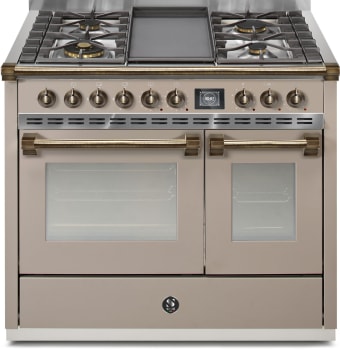 Steel Cucine Ascot Series AQY10SF4TSAB - 40 Inch Freestanding Dual Fuel Range