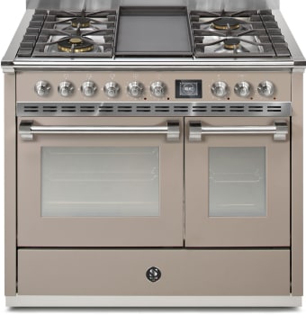 Steel Cucine Ascot Series AQY10SF4TSAN - 40 Inch Freestanding Dual Fuel Range