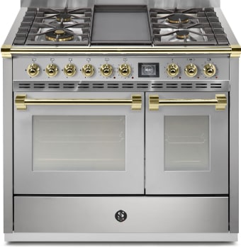 Steel Cucine Ascot Series AQY10SF4TSSO - 40 Inch Freestanding Dual Fuel Range