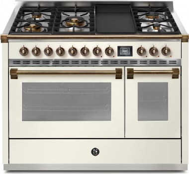 Steel Cucine Ascot Series AQY12SF4TMNAB - 48 Inch Freestanding Dual Fuel Range