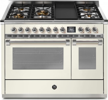 Steel Cucine Ascot Series AQY12SF4TMNAC - 48 Inch Freestanding Dual Fuel Range