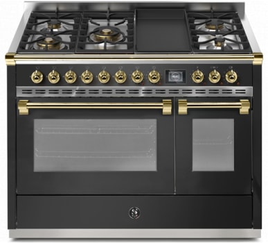 Steel Cucine Ascot Series AQY12SF4TMANO - 48 Inch Freestanding Dual Fuel Range