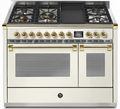 Steel Cucine Ascot Series AQY12SF4TMNAO - 48 Inch Freestanding Dual Fuel Range