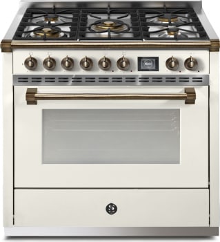 Steel Cucine Ascot Series AQY9S4MNAB - 36 Inch Freestanding Dual Fuel Range