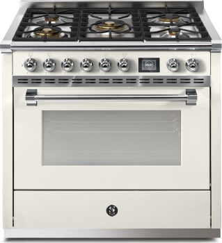 Steel Cucine Ascot Series AQY9S4MNAC - 36 Inch Freestanding Dual Fuel Range