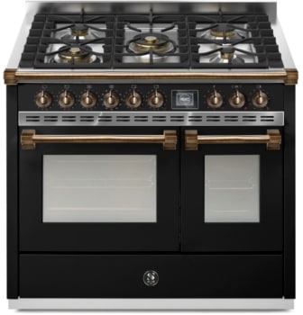 Steel Cucine Ascot Series AQY10SF4MBAB - 40 Inch Freestanding Dual Fuel Range