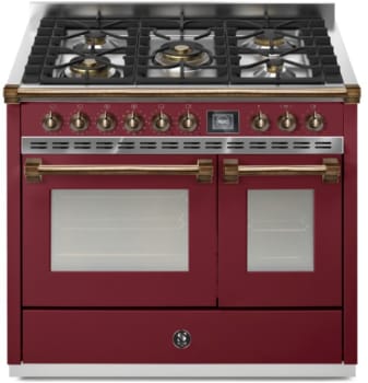 Steel Cucine Ascot Series AQY10SF4MBRB - 40 Inch Freestanding Dual Fuel Range