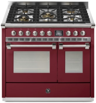 Steel Cucine Ascot Series AQY10SF4MBRN - 40 Inch Freestanding Dual Fuel Range