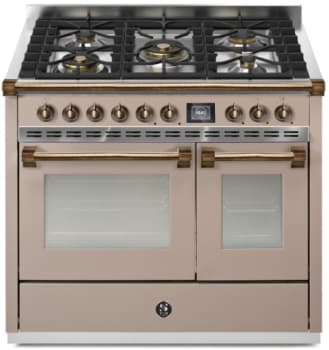 Steel Cucine Ascot Series AQY10SF4MSAB - 40 Inch Freestanding Dual Fuel Range