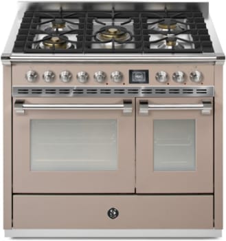 Steel Cucine Ascot Series AQY10SF4MSAN - 40 Inch Freestanding Dual Fuel Range