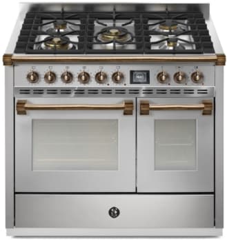 Steel Cucine Ascot Series AQY10SF4MSSB - 40 Inch Freestanding Dual Fuel Range