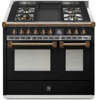 Steel Cucine Ascot Series AQY10SF4TBAB - 40 Inch Freestanding Dual Fuel Range