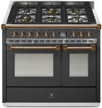 Steel Cucine Ascot Series AQY10SF6WANB - 40 Inch Freestanding Dual Fuel Range