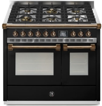 Steel Cucine Ascot Series AQY10SF6WBAB - 40 Inch Freestanding Dual Fuel Range