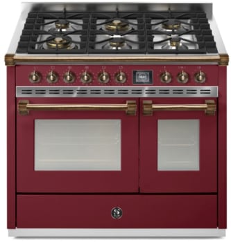 Steel Cucine Ascot Series AQY10SF6WBRB - 40 Inch Freestanding Dual Fuel Range