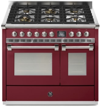 Steel Cucine Ascot Series AQY10SF6WBRN - 40 Inch Freestanding Dual Fuel Range