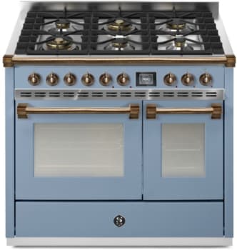 Steel Cucine Ascot Series AQY10SF6WCEB - 40 Inch Freestanding Dual Fuel Range