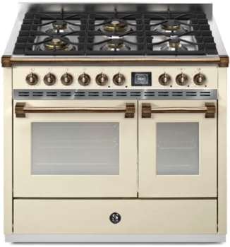 Steel Cucine Ascot Series AQY10SF6WCRB - 40 Inch Freestanding Dual Fuel Range