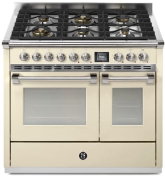 Steel Cucine Ascot Series AQY10SF6WCRN - 40 Inch Freestanding Dual Fuel Range
