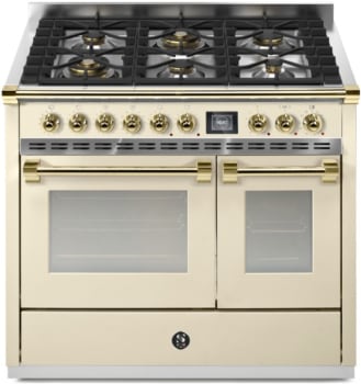 Steel Cucine Ascot Series AQY10SF6WCRO - 40 Inch Freestanding Dual Fuel Range