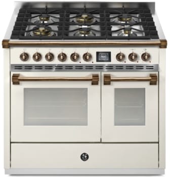 Steel Cucine Ascot Series AQY10SF6WNAB - 40 Inch Freestanding Dual Fuel Range