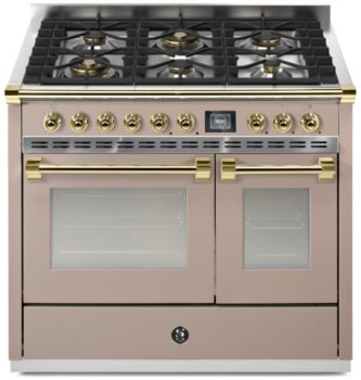 Steel Cucine Ascot Series AQY10SF6WSAO - 40 Inch Freestanding Dual Fuel Range