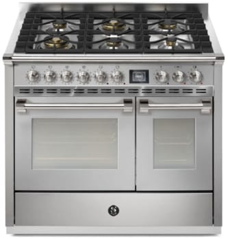 Steel Cucine Ascot Series AQY10SF6WSSN - 40 Inch Freestanding Dual Fuel Range