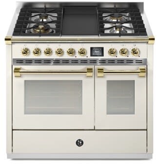 Steel Cucine Ascot Series AQY10SF4TNAO - 40 Inch Freestanding Dual Fuel Range