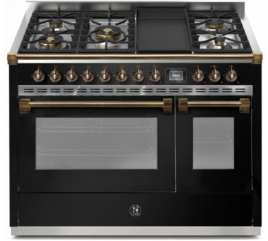 Steel Cucine Ascot Series AQY12SF4TMBAB - 48 Inch Freestanding Dual Fuel Range