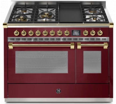 Steel Cucine Ascot Series AQY12SF4TMBRO - 48 Inch Freestanding Dual Fuel Range