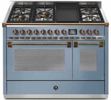 Steel Cucine Ascot Series AQY12SF4TMCEB - 48 Inch Freestanding Dual Fuel Range