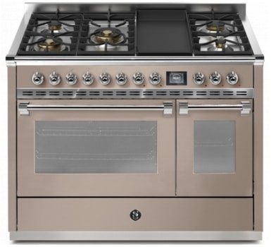 Steel Cucine Ascot Series AQY12SF4TMSAC - 48 Inch Freestanding Dual Fuel Range