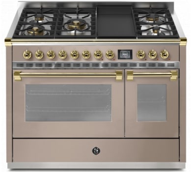 Steel Cucine Ascot Series AQY12SF4TMSAO - 48 Inch Freestanding Dual Fuel Range