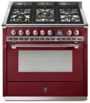 Steel Cucine Ascot Series AQY9M4MBRN - 36 Inch Freestanding Gas Range