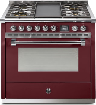 Steel Cucine Ascot Series AQY9M4TBRC - 36 Inch Freestanding Gas Range