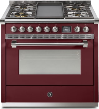Steel Cucine Ascot Series AQY9M4TBRN - 36 Inch Freestanding Gas Range