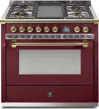 Steel Cucine Ascot Series AQY9M4TBRO - 36 Inch Freestanding Gas Range